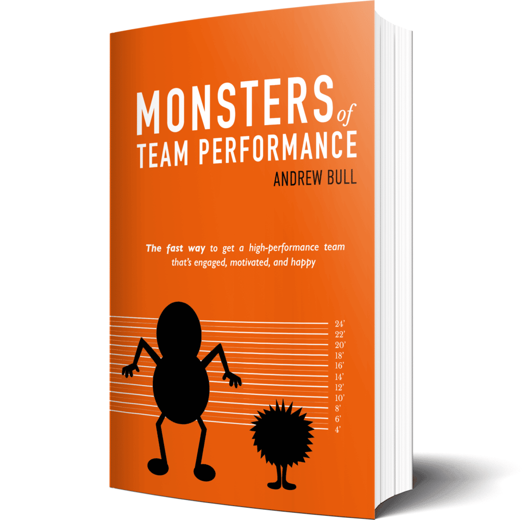 Photo of Monsters of Team Performance Book on white background